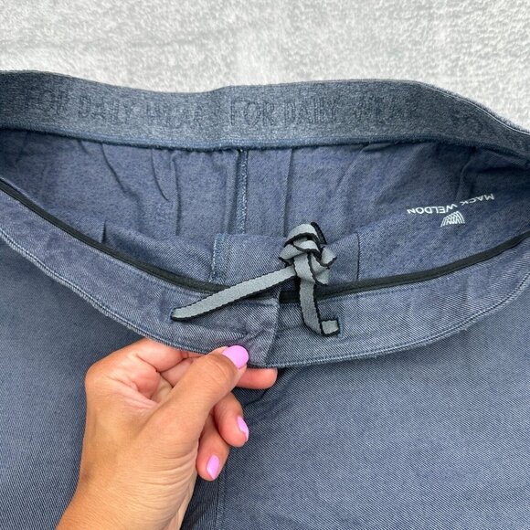 Mack Weldon Jogger Pants Mens Large Blue Pockets Tapered Stretch Drawstring - Picture 6 of 15